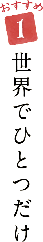 おすすめ1 世界でひとつだけ