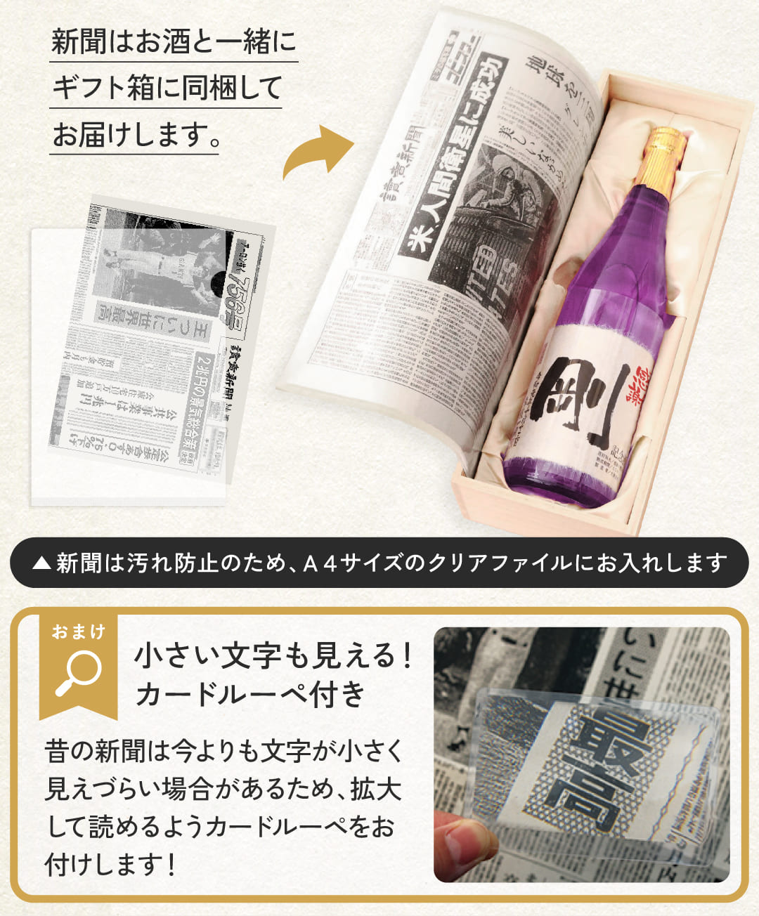 メモリアル新聞はクリアファイルにお入れします
